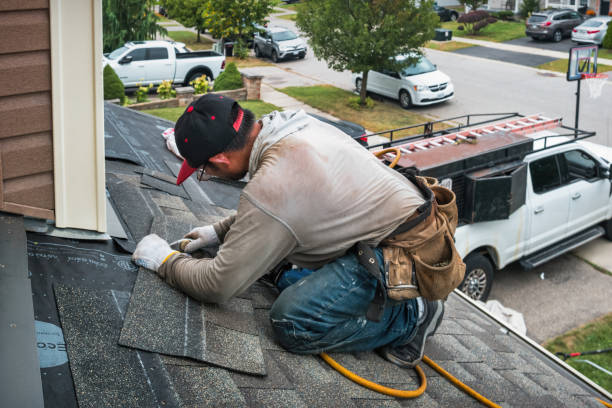 Professional Flat Roof Repair technician working in Fair Haven, NY